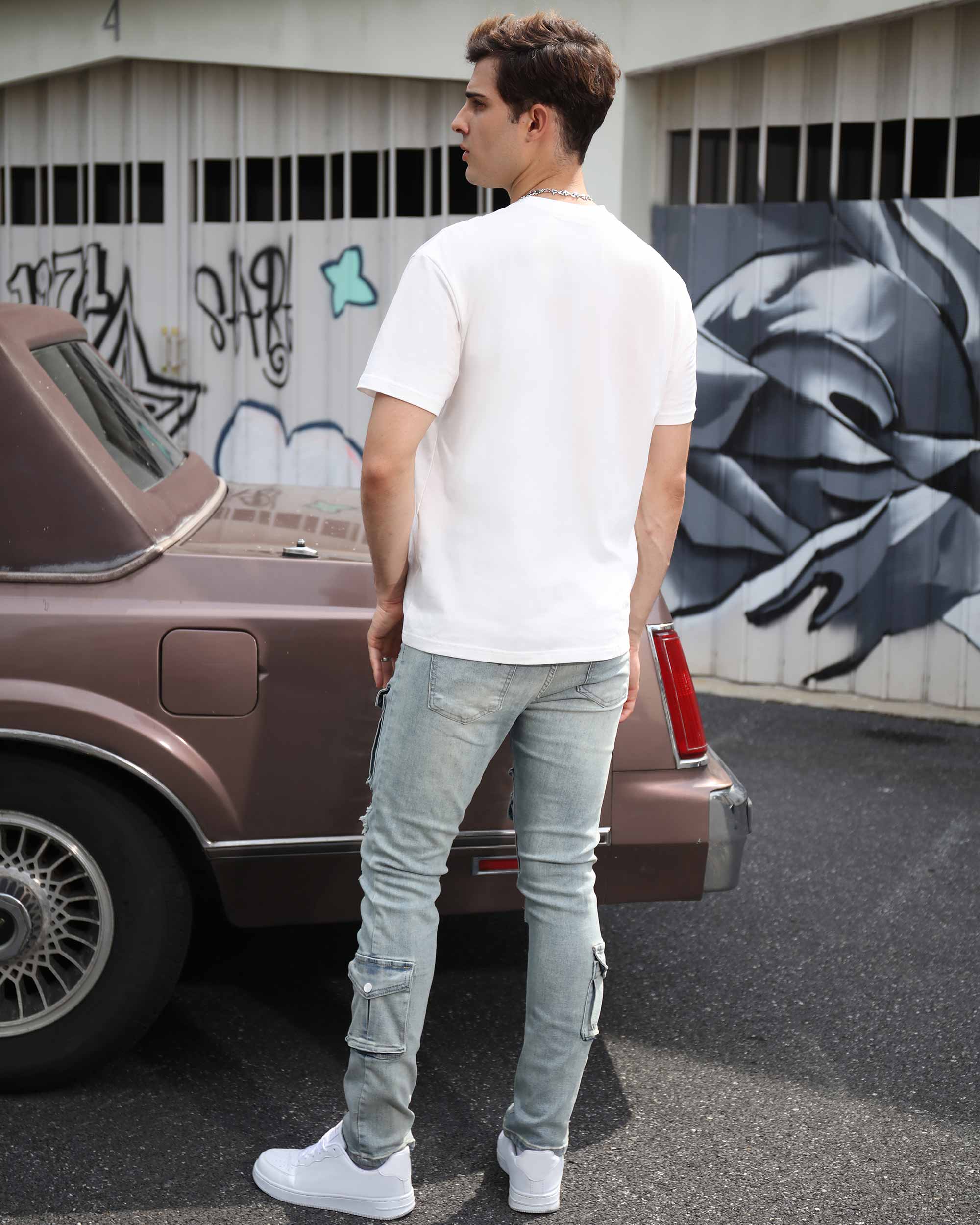 Blue Cargo Jeans