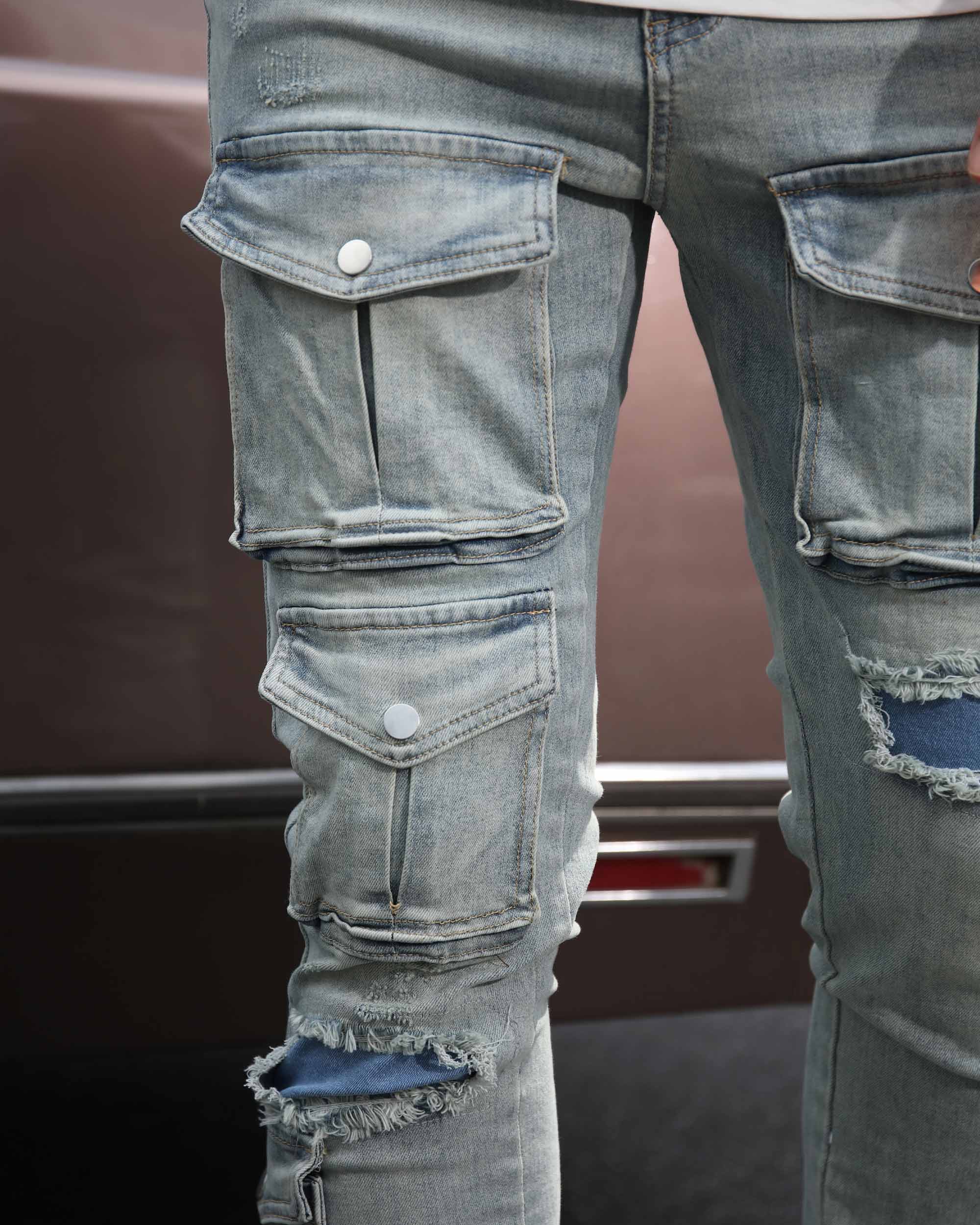 Blue Cargo Jeans
