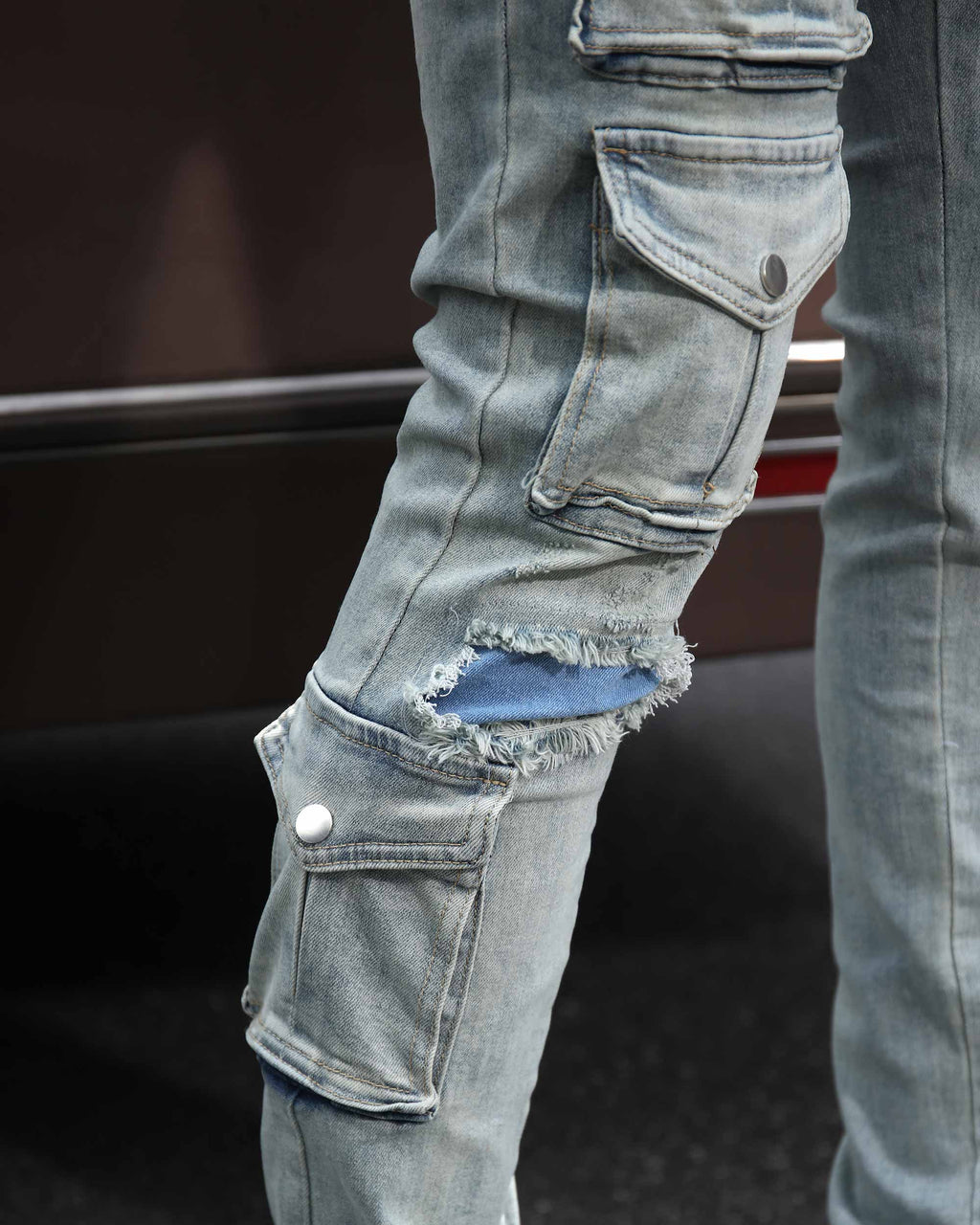 Blue Cargo Jeans