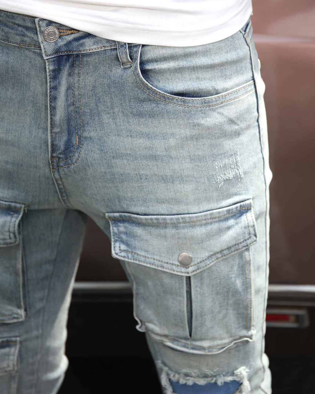 Blue Cargo Jeans