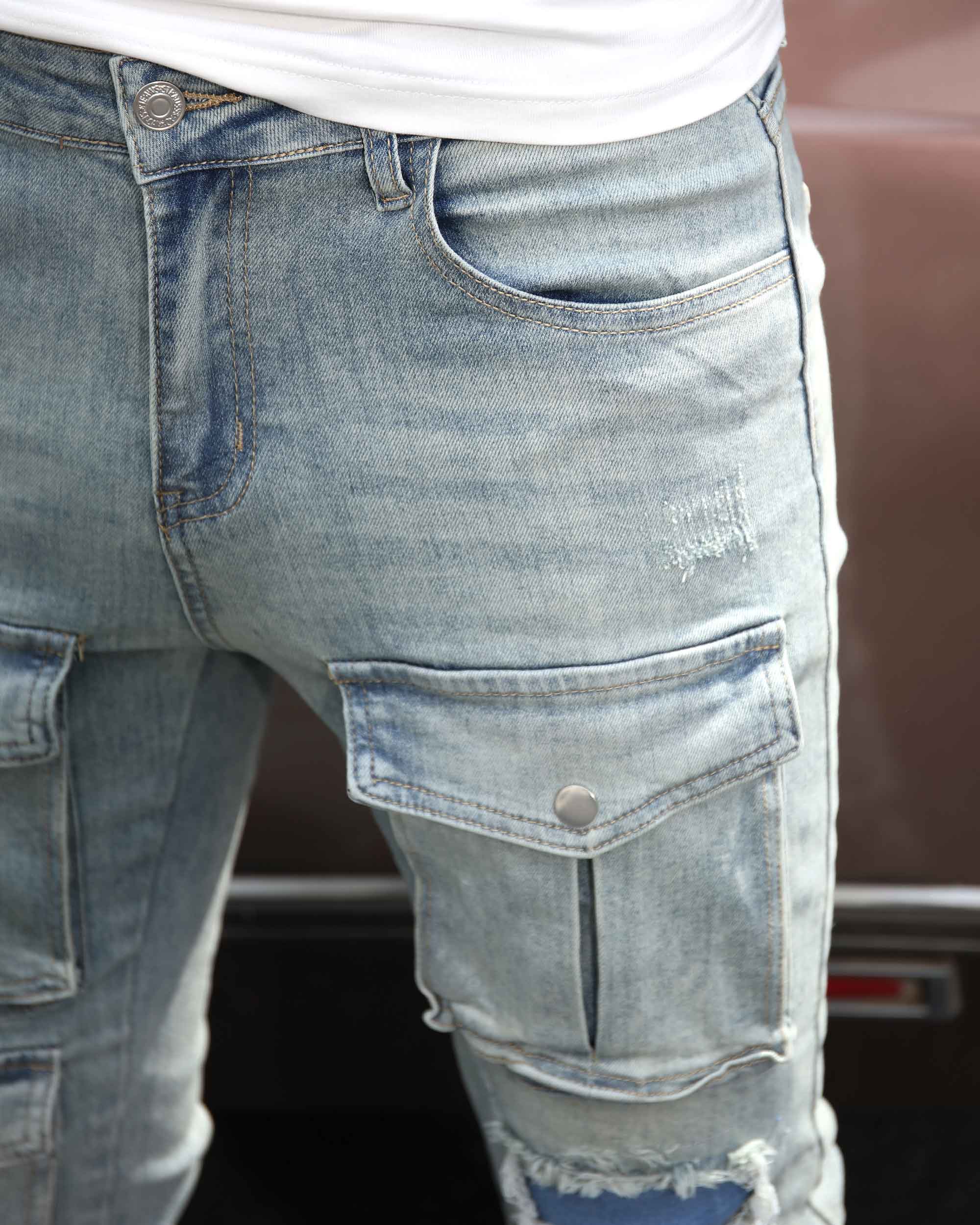 Blue Cargo Jeans