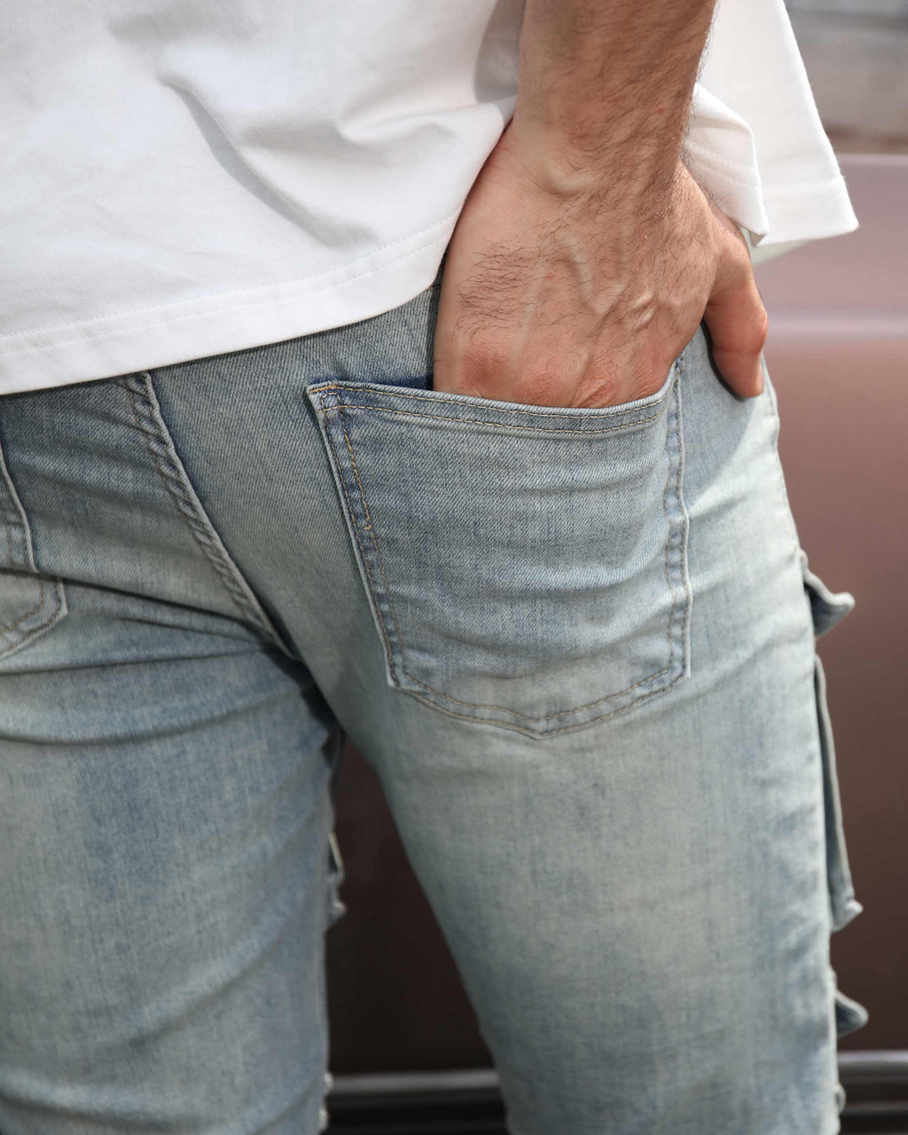 Blue Cargo Jeans